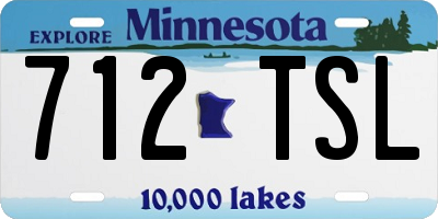MN license plate 712TSL