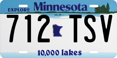 MN license plate 712TSV