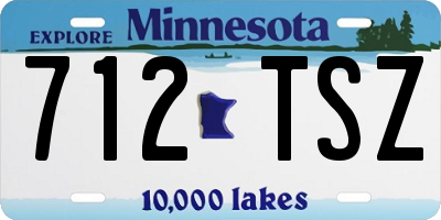 MN license plate 712TSZ