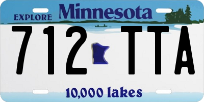 MN license plate 712TTA