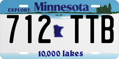 MN license plate 712TTB