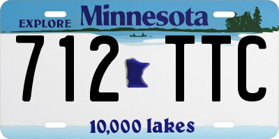 MN license plate 712TTC