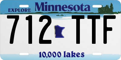 MN license plate 712TTF