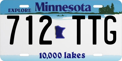 MN license plate 712TTG