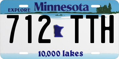 MN license plate 712TTH