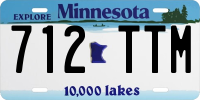 MN license plate 712TTM