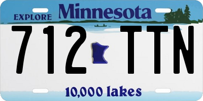 MN license plate 712TTN