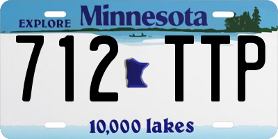 MN license plate 712TTP