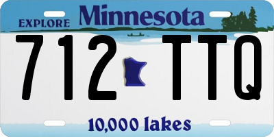 MN license plate 712TTQ
