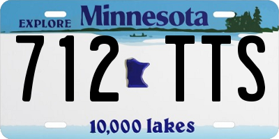 MN license plate 712TTS