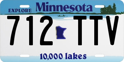 MN license plate 712TTV