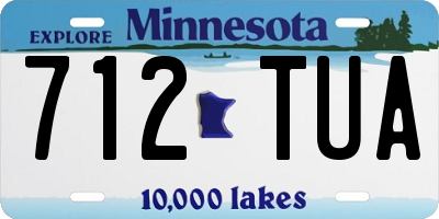 MN license plate 712TUA