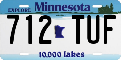 MN license plate 712TUF