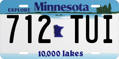 MN license plate 712TUI