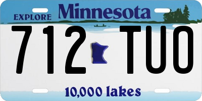 MN license plate 712TUO