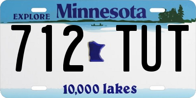 MN license plate 712TUT