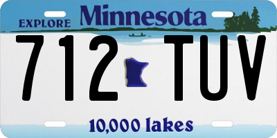 MN license plate 712TUV
