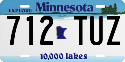 MN license plate 712TUZ