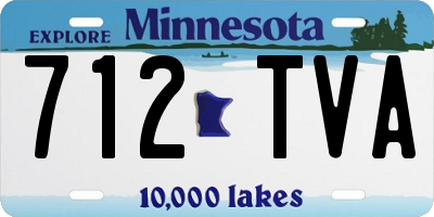 MN license plate 712TVA