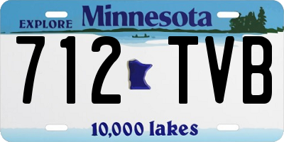 MN license plate 712TVB