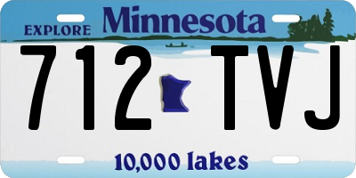 MN license plate 712TVJ