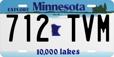 MN license plate 712TVM