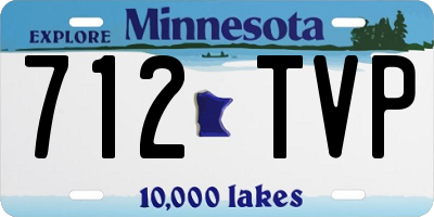 MN license plate 712TVP