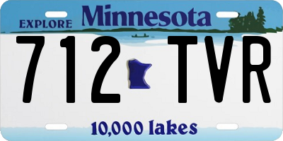 MN license plate 712TVR