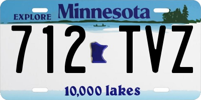 MN license plate 712TVZ