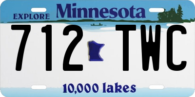 MN license plate 712TWC
