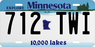 MN license plate 712TWI