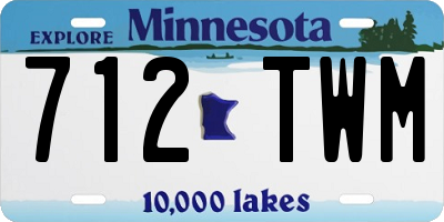 MN license plate 712TWM