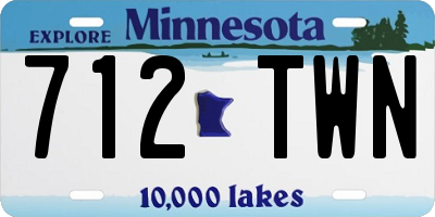 MN license plate 712TWN