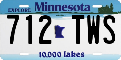 MN license plate 712TWS