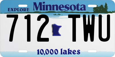 MN license plate 712TWU