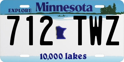 MN license plate 712TWZ