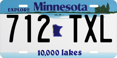 MN license plate 712TXL