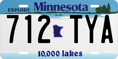 MN license plate 712TYA