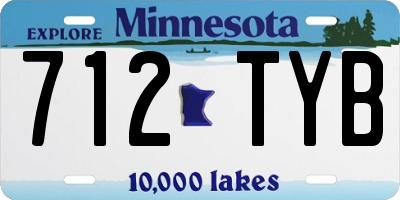 MN license plate 712TYB