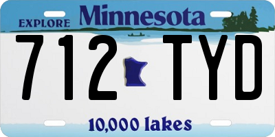 MN license plate 712TYD