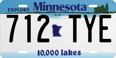 MN license plate 712TYE