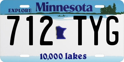 MN license plate 712TYG