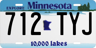 MN license plate 712TYJ