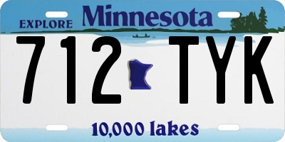 MN license plate 712TYK