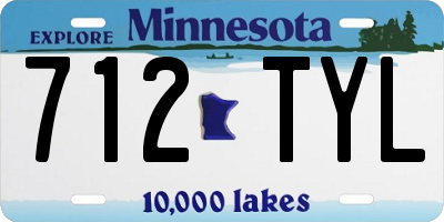 MN license plate 712TYL