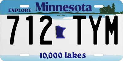 MN license plate 712TYM