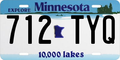 MN license plate 712TYQ