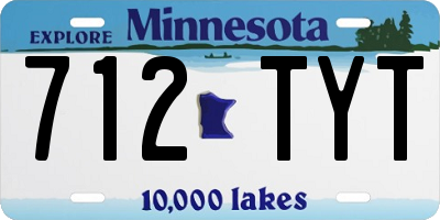 MN license plate 712TYT