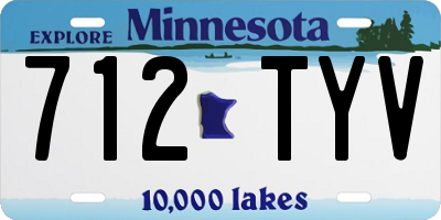 MN license plate 712TYV