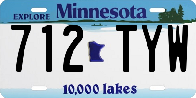 MN license plate 712TYW